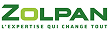 Zolpan : Expert en Peinture et Rénovation de Bâtiment Logo Zolpan vert avec le slogan L'expertise qui change tout, expert en peinture et rénovation de bâtiment.